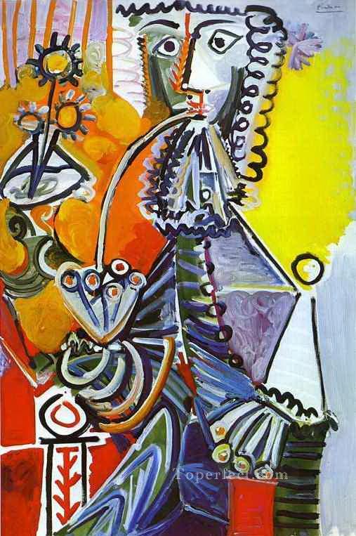 Cavalier con pipa 1968 Cubismo Pintura al óleo